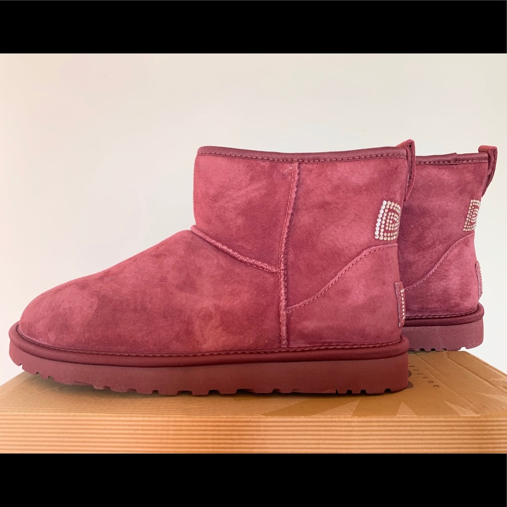 UGG Classic Mini Crystal Bow Boots
